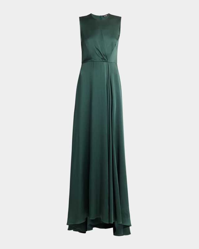 Satin Scarf Gown